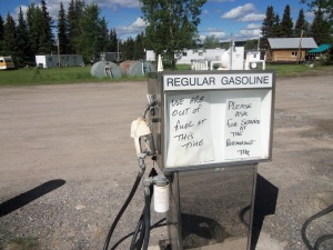 This is why some people carry extra fuel on the AlCan.